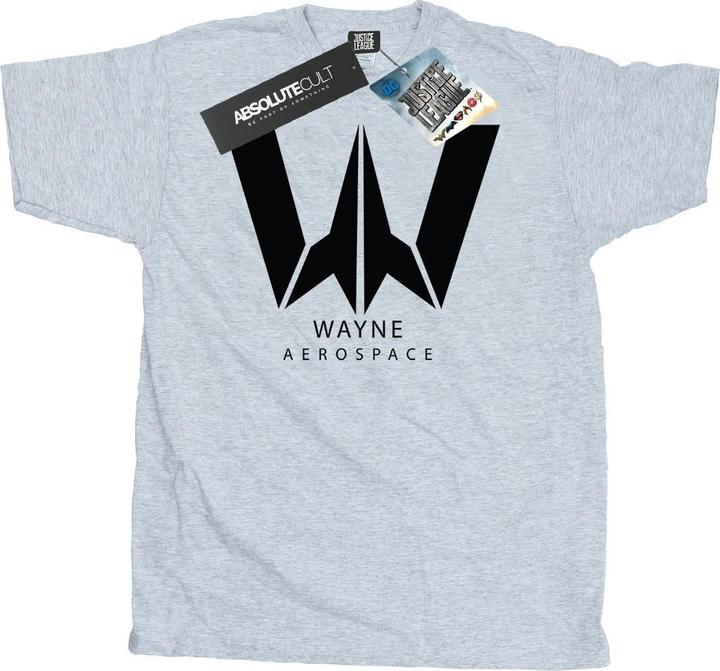 Actual product image Mens Justice League Movie Wayne Aerospace T-Shirt (S)