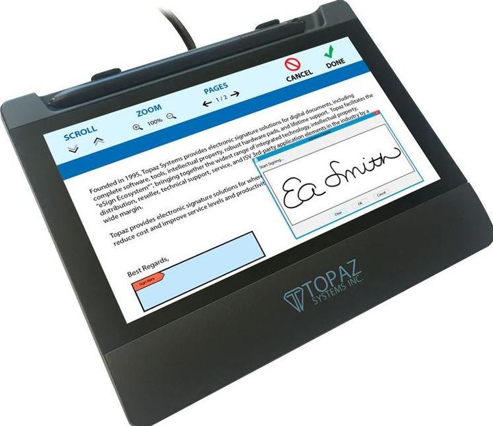 Actual product image Topaz GemView 7 eSign Tablet Display