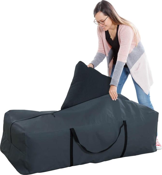 Actual product image Keller Fahnen Blache für Gartenmöbelpolster, 125x50x37cm anthrazit 270 g/m2