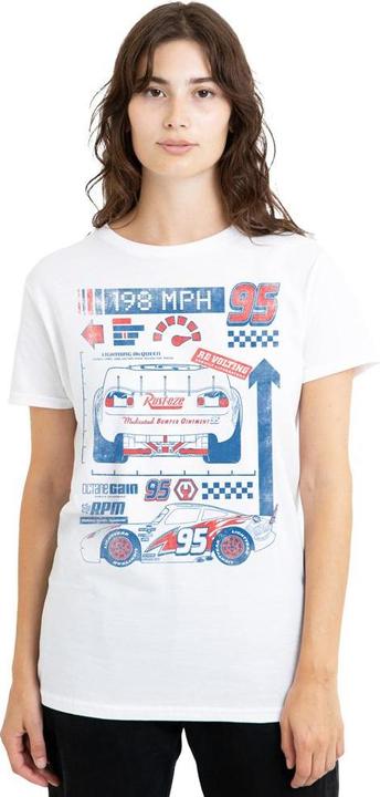 Immagine prodotto Cars 198 MPH Maglietta Saetta Mcqueen Adulto Unisex (L)