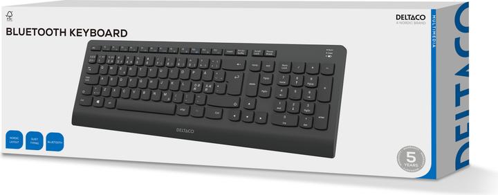 Actual product image Deltaco Bluetooth, Silent full size keyboard (DE, Wireless)