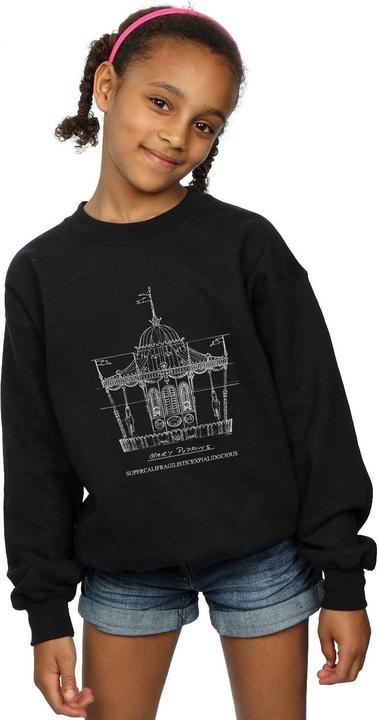 Immagine prodotto Disney Mary Poppins Carousel Sketch Felpa Ragazze (140, 146)