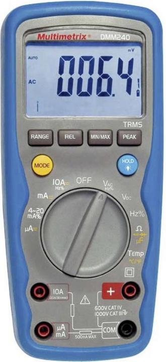 Image du produit Multimetrix Multimètre à main DMM 240 (CAT III 1000V, CAT IV 600V)