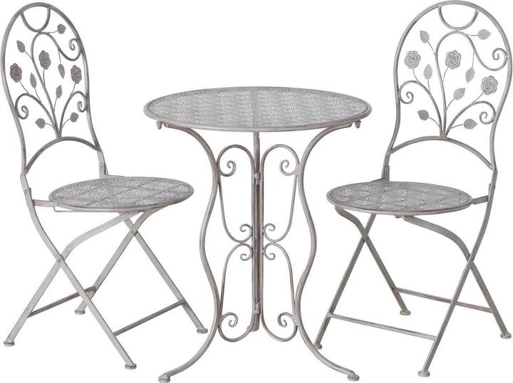 Actual product image Boltze Home Garden set Flores Iron, Beige (40 cm)