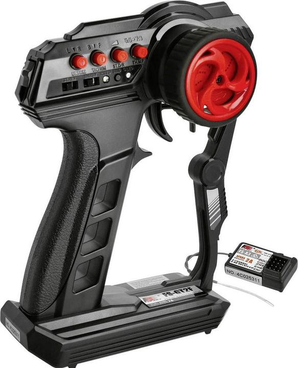 Actual product image Fly Sky FlySky FS-GT2F pistol grip remote control 2.4 GHz Number of channels: 2 incl. receiver