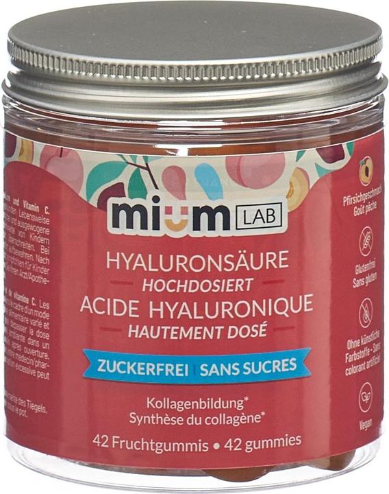 Produktbild Mium Lab Vitamingummis Hyaluronsäure (42 Stück, Gummies, 172 g)