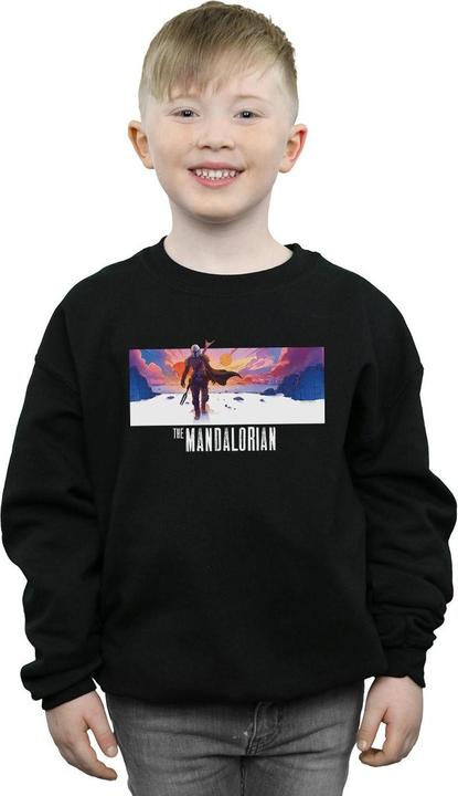 Immagine prodotto Star Wars The Mandalorian Landscape Felpa Ragazzi (140, 146)