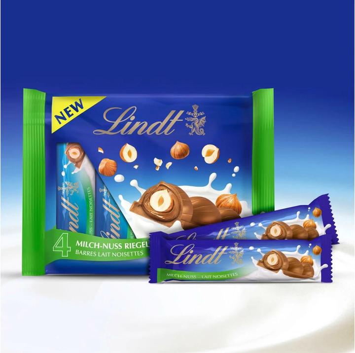 Actual product image Lindt Riegel Milch-Nuss 4 x 35 g (150 g)