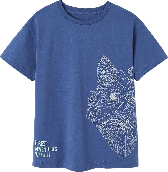 Vertbaudet Jungen T-Shirt mit Wolf-Print