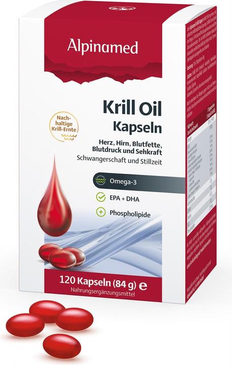 Actual product image Alpinamed Krill Oil Capsules (120 Piece, Capsules, 140 g)