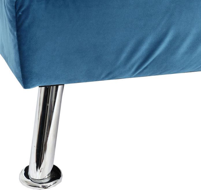 Produktbild Swisshandel24 Sofa HWC-K21, Klappsofa Couch Schlafsofa, Nosagfederung Schlaffunktion Liegefläche 187x107cm  Samt