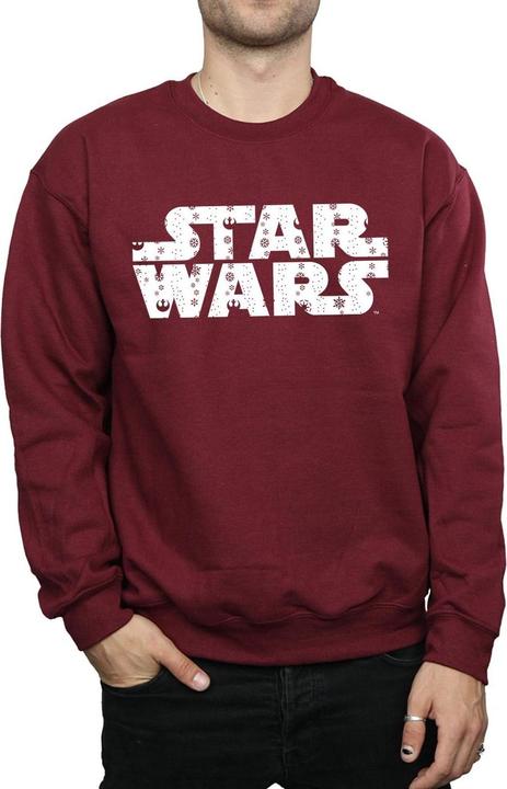 Actual product image Star Wars Mens Christmas Logo Sweatshirt (XL)