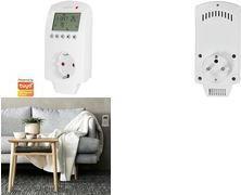 Productafbeelding LogiLink Smart Home Wi-Fi Thermostaat Stopcontact