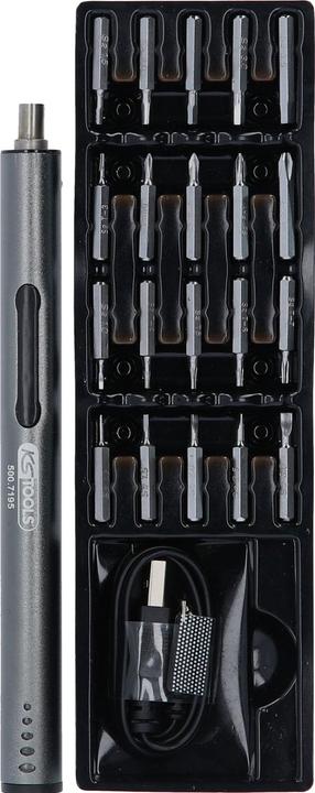 Actual product image KS Tools Werkzeuge-Maschinen GmbH Precision Mechanics USB Battery Screwdriver (500.7195)