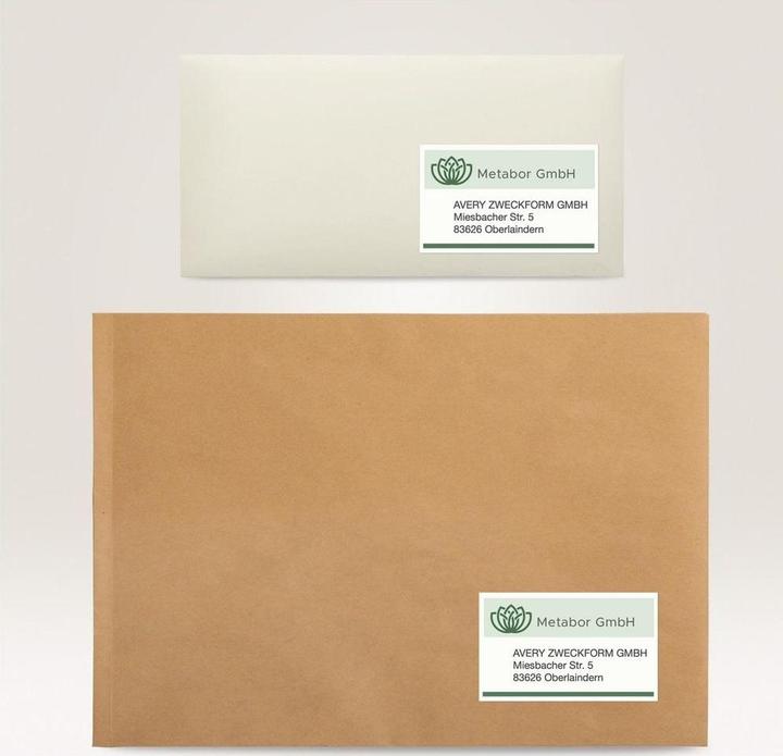 Actual product image Avery Recycling address labels