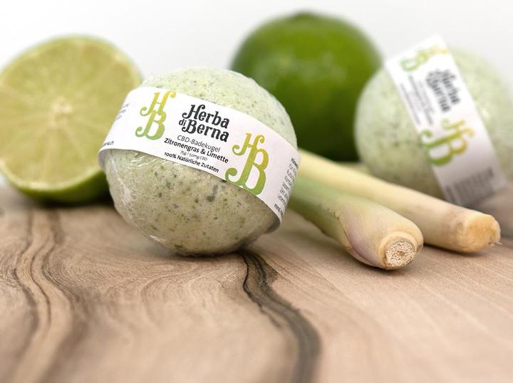 Image du produit Herba di Berna Boule de bain citronnelle & citron vert (Bombe de bain)