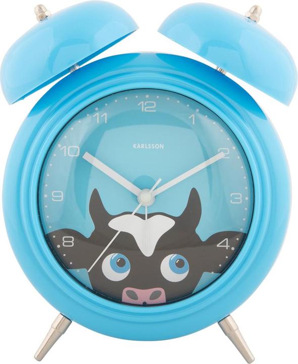 Image du produit Karlsson Wecker Kuh Blau, Anzeige: Analog, Detailfarbe: Blau