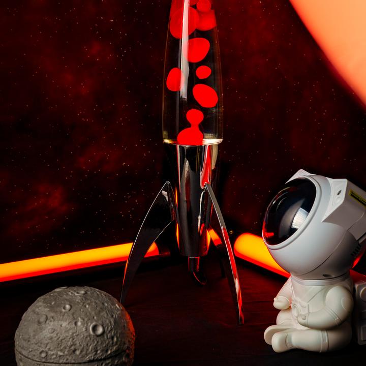 Actual product image Fisura Lava lamp rocket red by (E14)