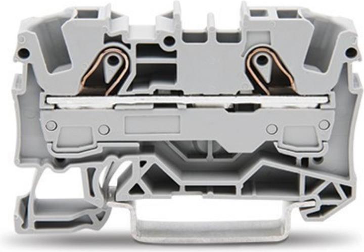 Actual product image Wago Din Rail Terminal 2 X 6 Mm2 Grey (Various)