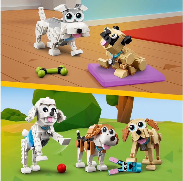 Immagine prodotto LEGO 31137 Cani carini (31137, LEGO Creator 3-in-1)
