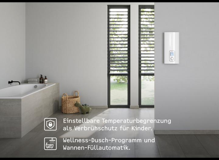 Produktbild Stiebel Eltron DHE 18/21/24 kW Vollelektronischer Durchlauferhitzer immer gradgenaue Temperatur dank 4i Technologie