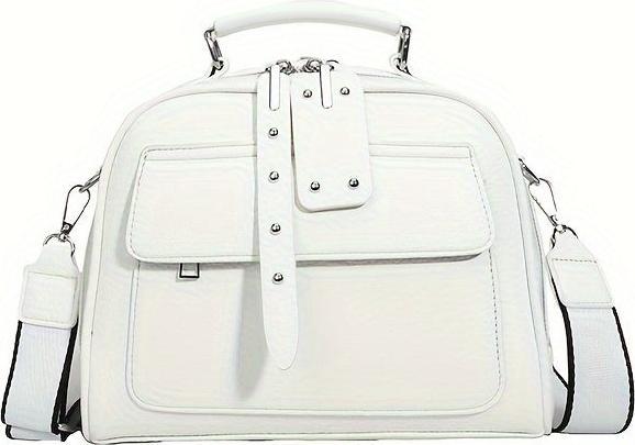 Only-Bags.Store Mode PU sac à main en cuir, sac à bandoulière Shell tendance, sac à bandoulière Soldi couleur