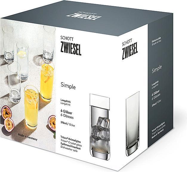 Immagine prodotto Schott Zwiesel SCZ Bicchiere Longdrink Simple 6 (3.90 dl, 6 x, Bicchieri da bibita lunghi)