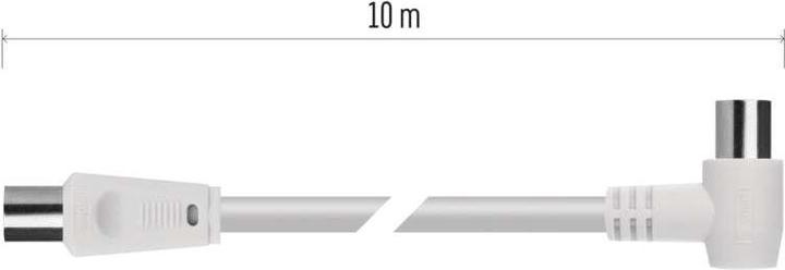 Produktbild Emos Antennen-Koaxialkabel, geschirmt 10m – Winkelstecker (Antennenkabel)