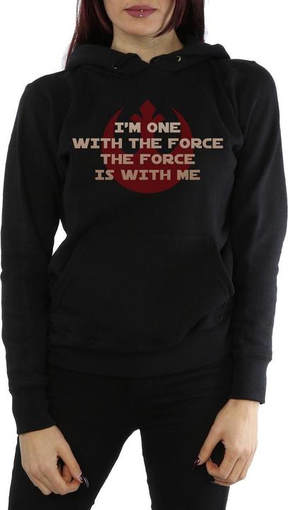 Immagine prodotto Star Wars Rogue One I'm One With The Force Red Felpa con Cappuccio Donna (L)
