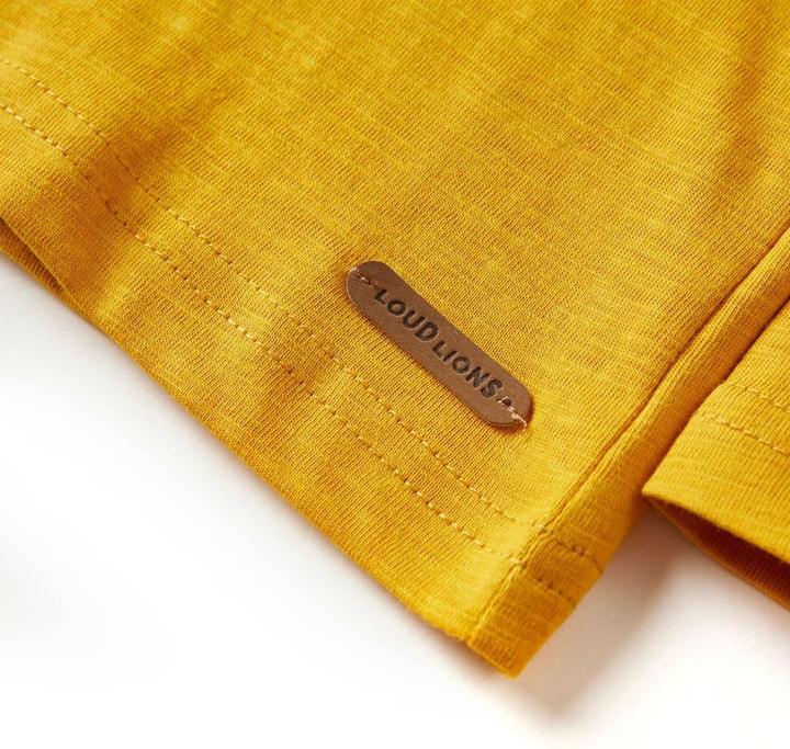 Image du produit VidaXL T-shirt manches longues enfant Ocre 92,Composition : 100 % coton,Couleur (92)