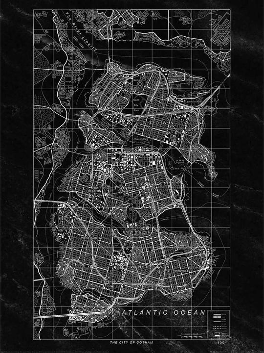 Actual product image Batman Gotham City Print (80 x 60 cm)