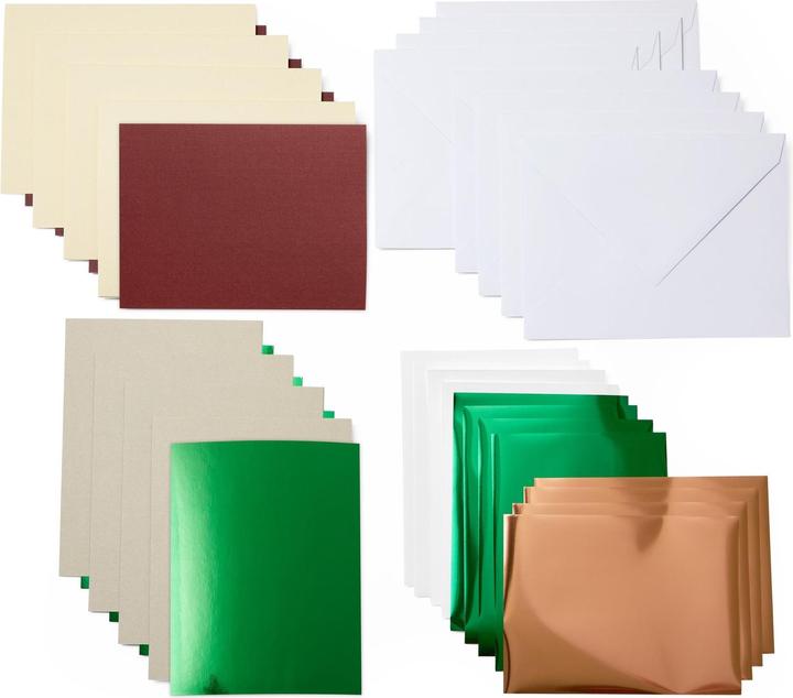 Immagine prodotto Cricut Carta bianca Joy 10,8 x 14 cm Trasferimento, Crema/Khaki, 8 pezzi (8 pz.)