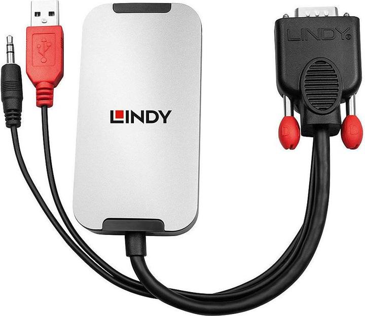 Actual product image Lindy VGA to Converter (0.18 m, DisplayPort)
