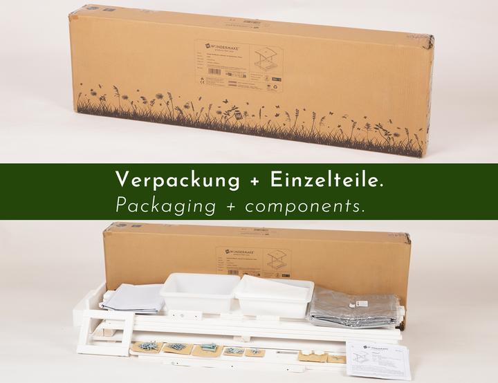Immagine prodotto Wondermake Design-Sandkasten "solarca2" mit Spielwannen u. Abdeckung, Fichte
