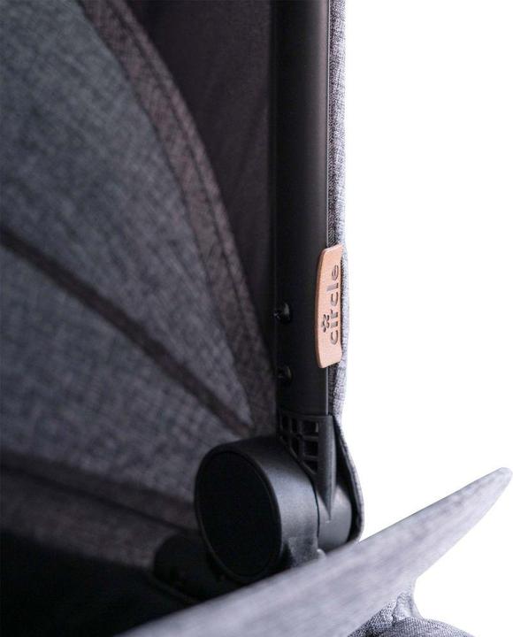 Actual product image ABC Design Pushchair attachments carrycot for Buggy Flash - Woven Graphite