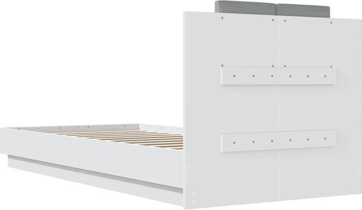 Produktbild VidaXL Bettgestell mit Kopfteil und LED-Leuchten (90 x 200 cm)