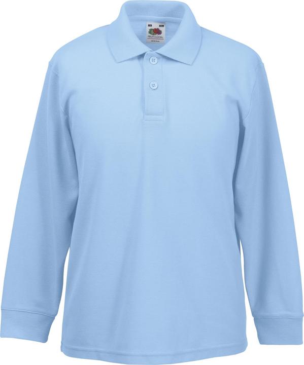 Actual product image Fruit of the Loom Polo shirt long sleeve (116)