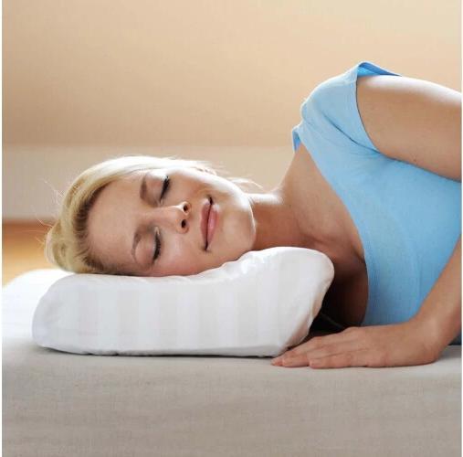 Actual product image Sissel Soft Deluxe neck cushion with satin cover 63 x 33 cm (63 x 33 cm)