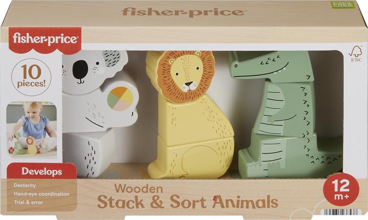 Produktbild Fisher-Price Stapel-Tierwelt aus Holz
