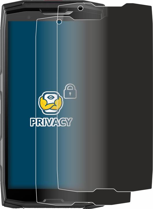 Productafbeelding BROTECT Anti-spionnetje privacyfolie Beschermfolie tegen blauw licht (2 Stuk, Crosscall Core X5)