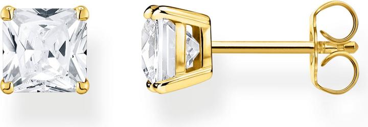 Produktbild Thomas Sabo Ohrstecker weisser Stein gold (925er Silber, 750 Gelbgold Vergoldung)