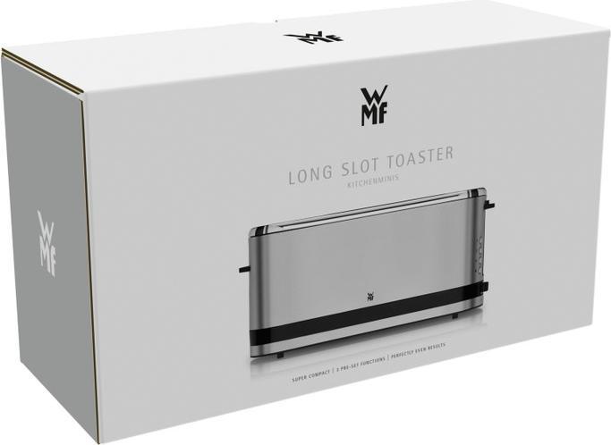 Produktbild WMF KÜCHENminis Langschlitztoaster 2-Scheiben mit Brötchenaufsatz