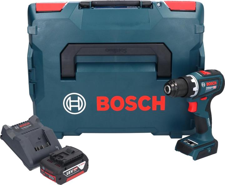 1x trapano avvitatore a batteria Bosch GSR 18V-90 C Professional, 1x batteria Bosch GBA 18 Volt 5.0 Ah, 1x caricabatterie Bosch GAL 18V-20, 1x L-Boxx 136 Bosch (1600A012G0)
