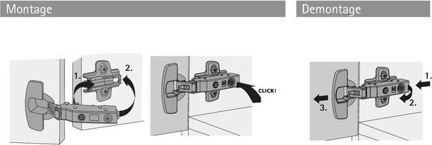 Immagine prodotto Hettich Sensys Topfscharnier mit integrierter Dmpfung, innenliegend 35 mm, 2 Stck