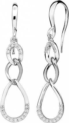 Produktbild Silver Cat Elegant earrings with zircons SC438