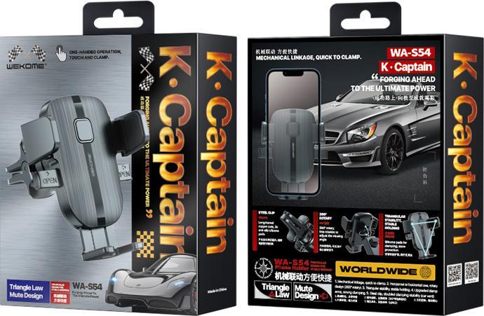 Image du produit Wekome Support mécanique de voiture pour téléphones 4.7"-7.2