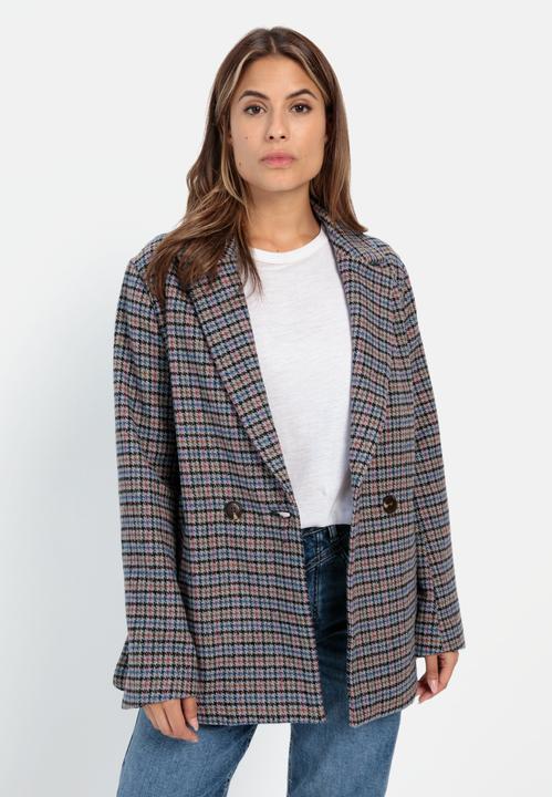 Produktbild Camel Active Oversized Blazer mit kariertem Muster (48)