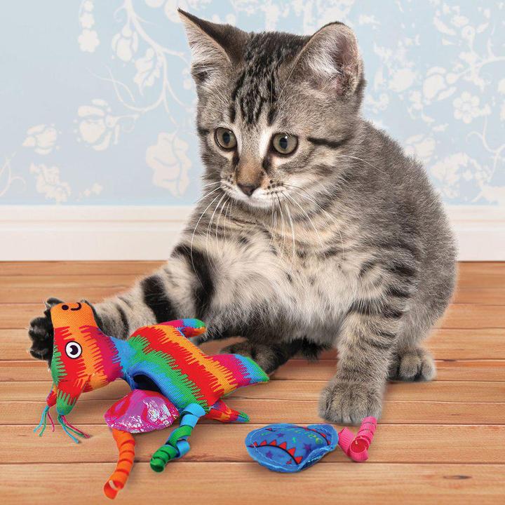 Actual product image KONG Pull-A-Partz Pinata 11,5 X 10 X 4Cm (Catmint toy)