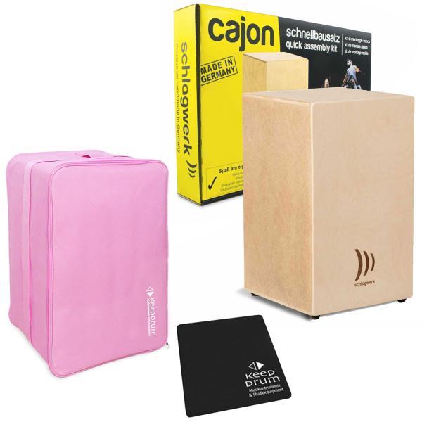 Produktbild Schlagwerk CBA20S Cajon Bausatz mit Tasche Pink und Sitzpad (Cajon)
