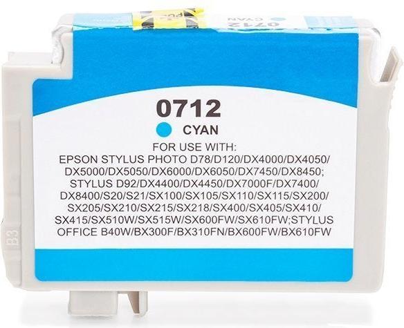 Actual product image Hermex Alternative ink cartridge to Epson T0712 (C)